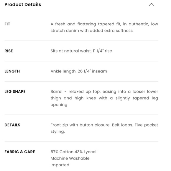 Loft Petite High Rise Barrel Jeans - Picture 9 of 10